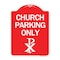 Signmission Church Parking Chi Rho Symbol, Red & White Aluminum Architectural Sign, 18" x 24", RW-1824-24270 A-DES-RW-1824-24270 - alternate 1
